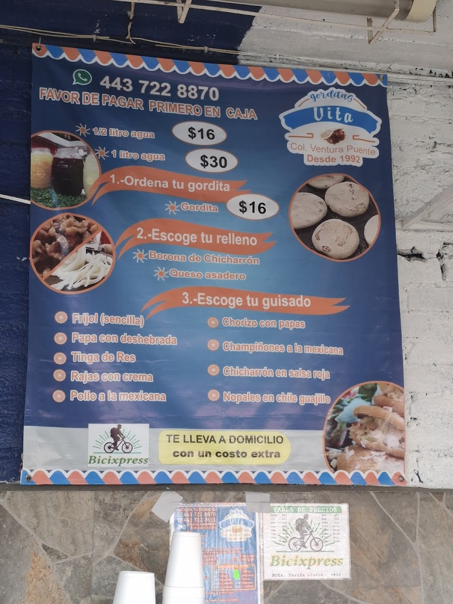 Gorditas de Vita Menu - Image 2