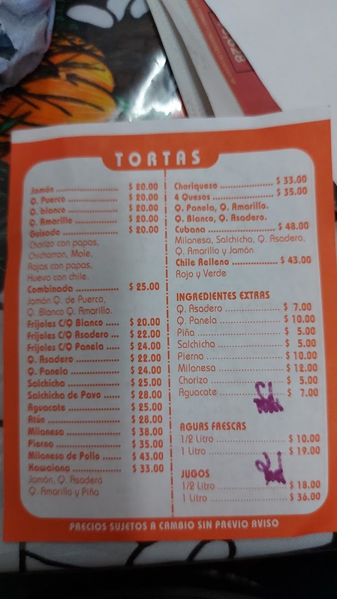 Gorditas de Vita Menu - Image 3