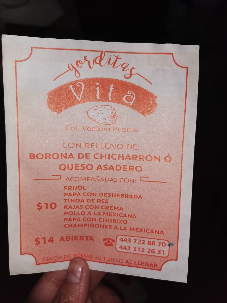 Gorditas de Vita Menu - Image 5